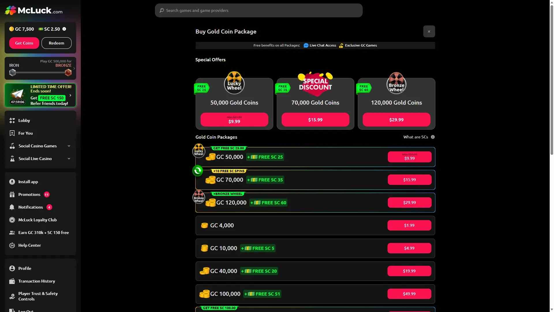 McLuck First Purchase Process